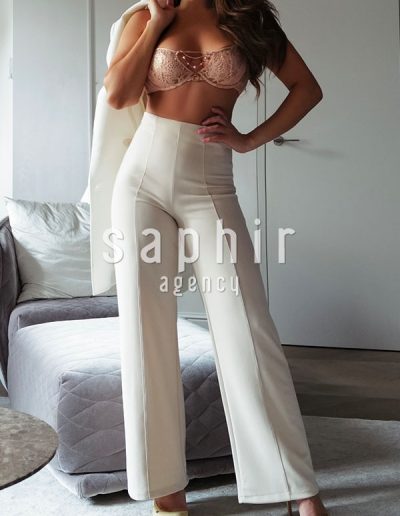 Babette, escort at Saphir Escort Agency, offers a unique experience full of style, passion and a personal touch